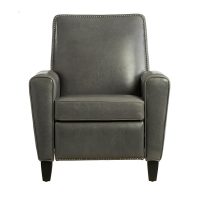 custom grey reclining chair