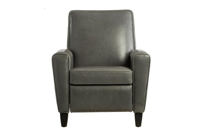 custom grey reclining chair