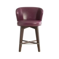 Memory swivel contemporary bar stool in red by Vogel.