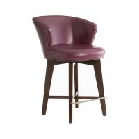 Memory swivel contemporary bar stool in red by Vogel.