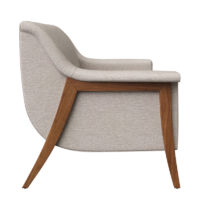 side view of alesund mid-century modern loveseat