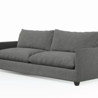 modern sofa with thin arm and extra deep seats
