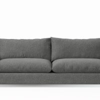 deep lounge sofa in charcoal fabric