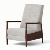 Cornell mid century modern recliner chair from Vogel from an angle