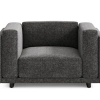 Vogel 14315-49 Black Tie Chair in Lionel Gunmetal fabric