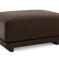 Vogel 14715-33 Black Tie Ottoman in Dallas Anthracite leather